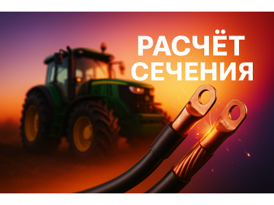 Кабель АКБ для трактора: расчёт сечения + калькулятор